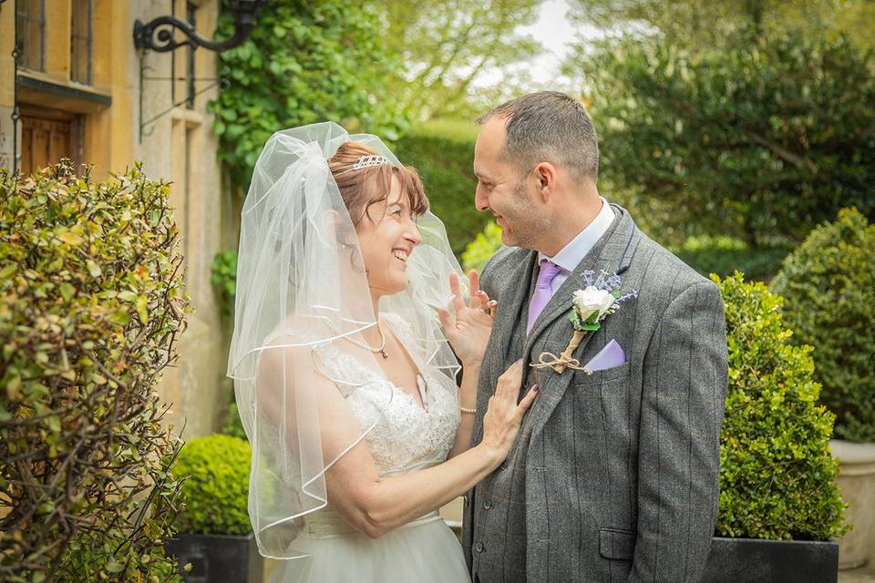 Bride & Groom Welcombe Hotel