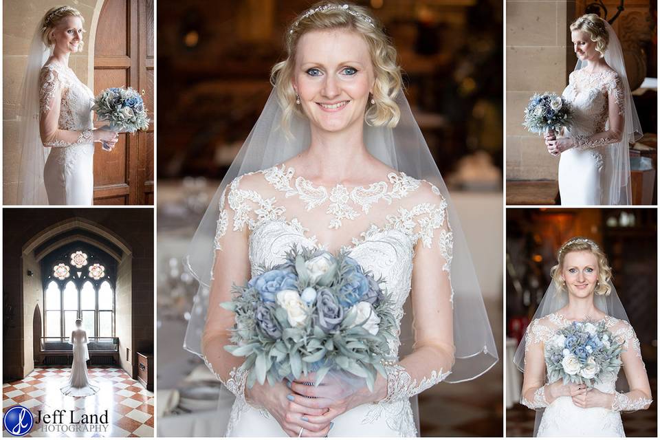 Bride at Warwick Castle - Jeff Land Photography