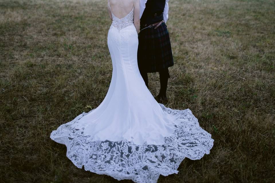 Cripps barn wedding portrait