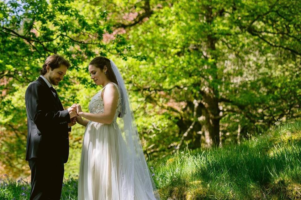 Cute elopement in lakes