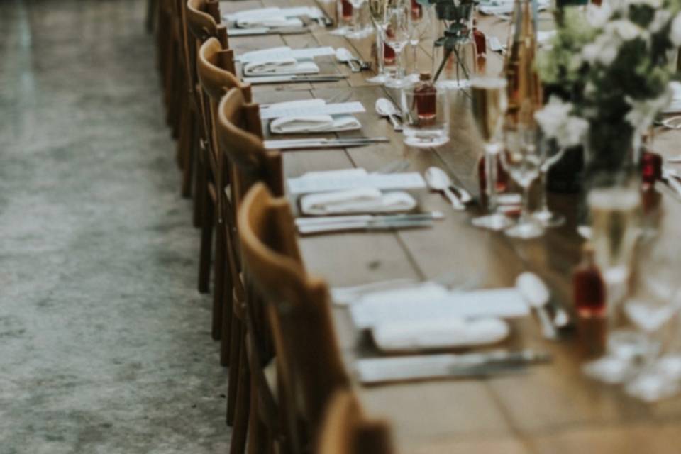 Crossback chairs & trestles
