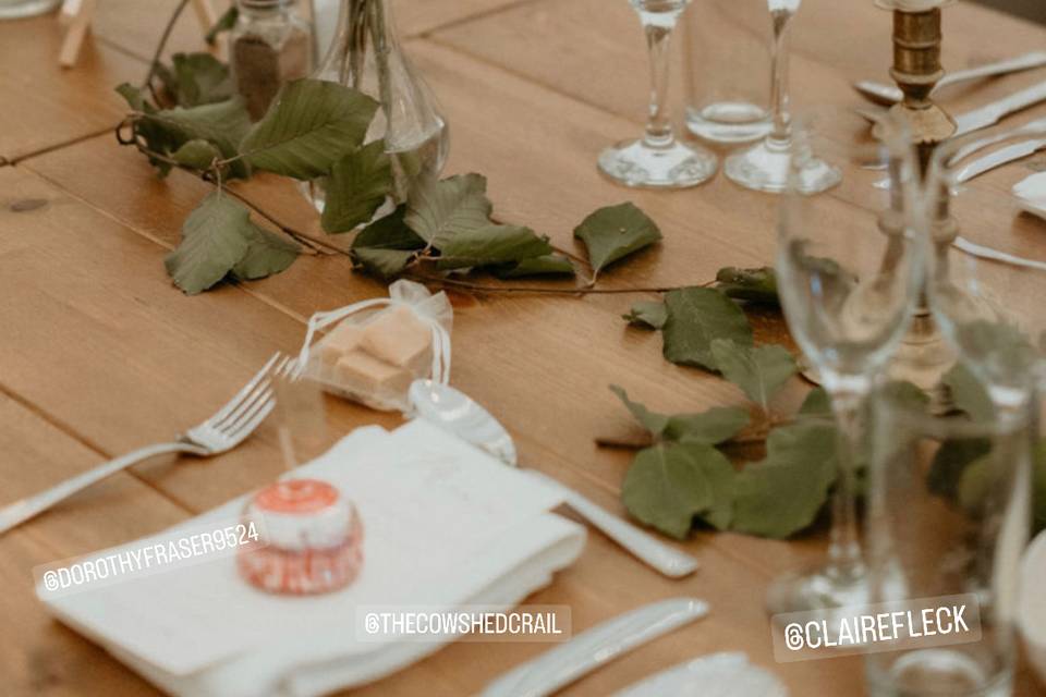 Floral centrepieces