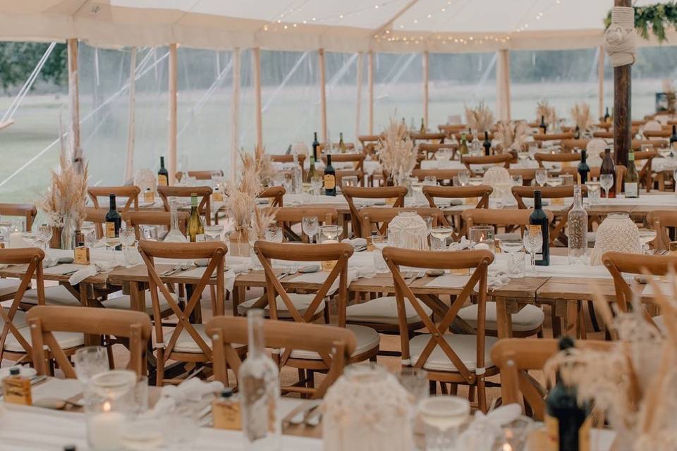 Crossback chairs & trestles