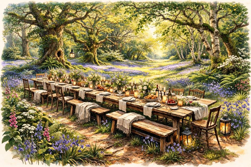 Wedding in the woods