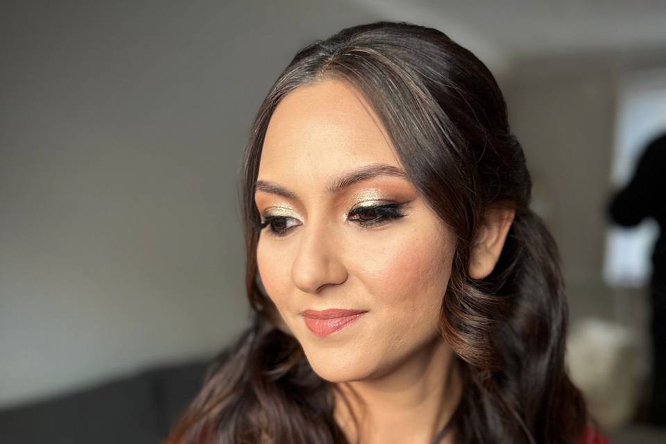 South Asian Bride Glam makeup