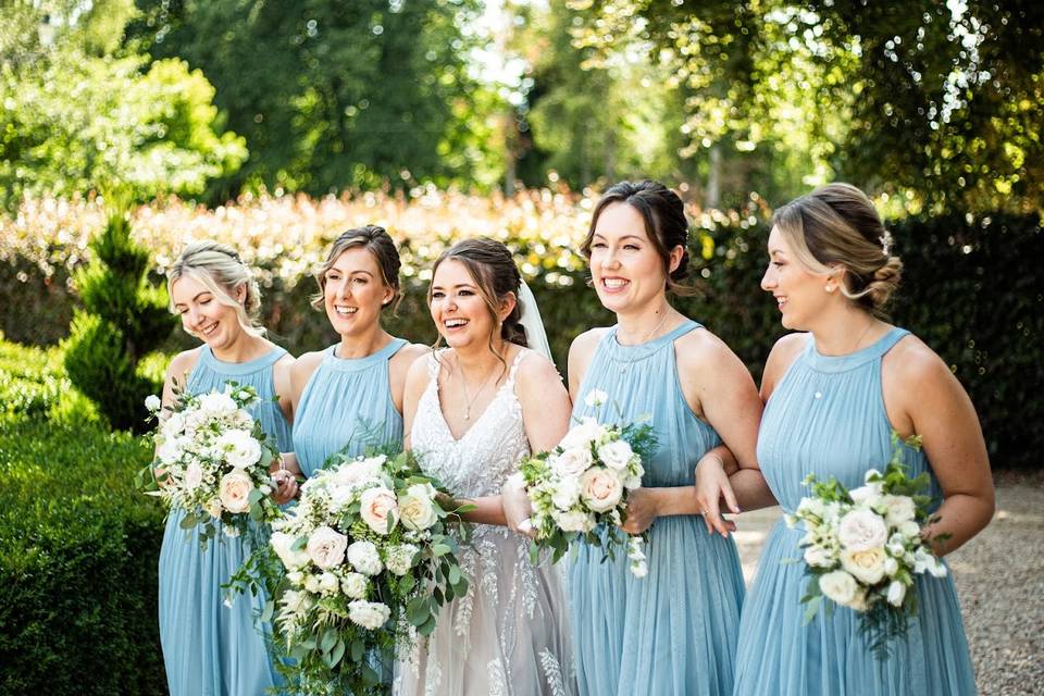 Bridesmaids hair and makeup