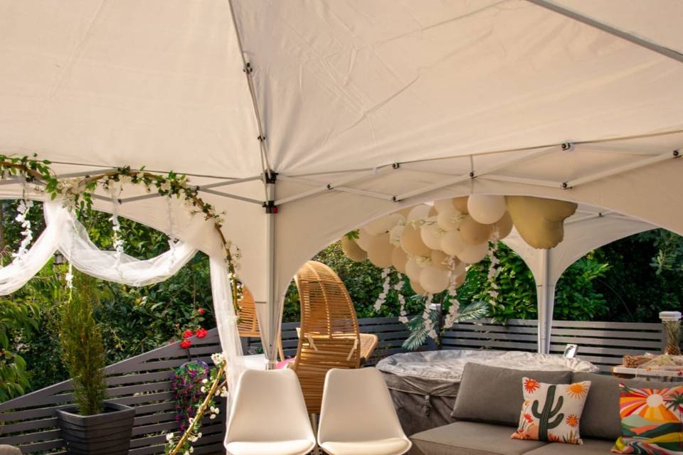 Simple Wedding set up