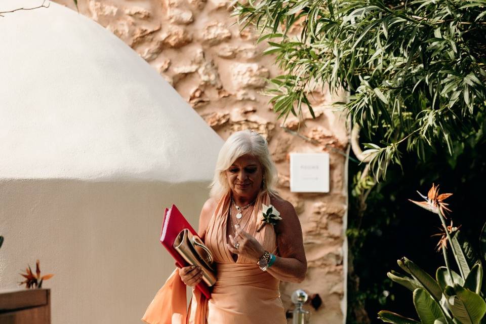 Making my way to the ceremony