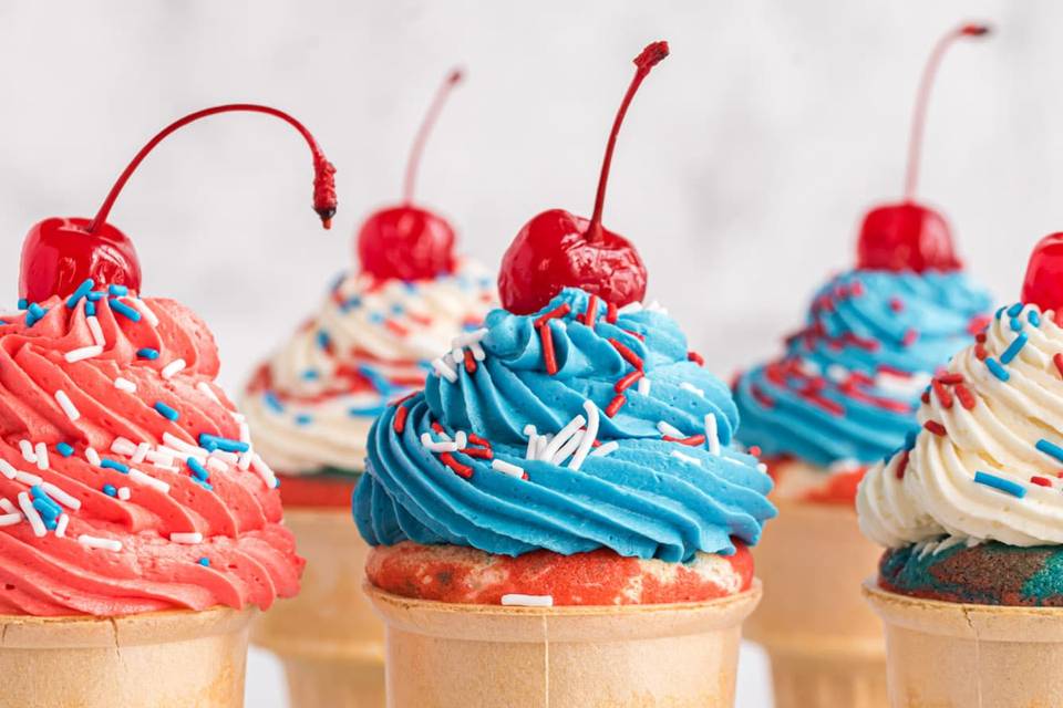 Icecream cone cupcakes