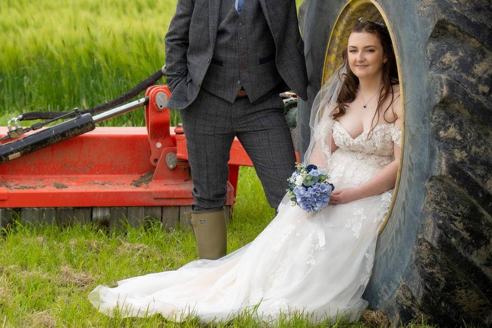 Farmer gets his wife