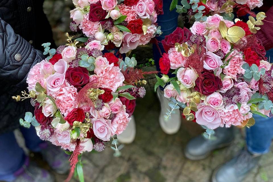 Bridesmaid bouquets