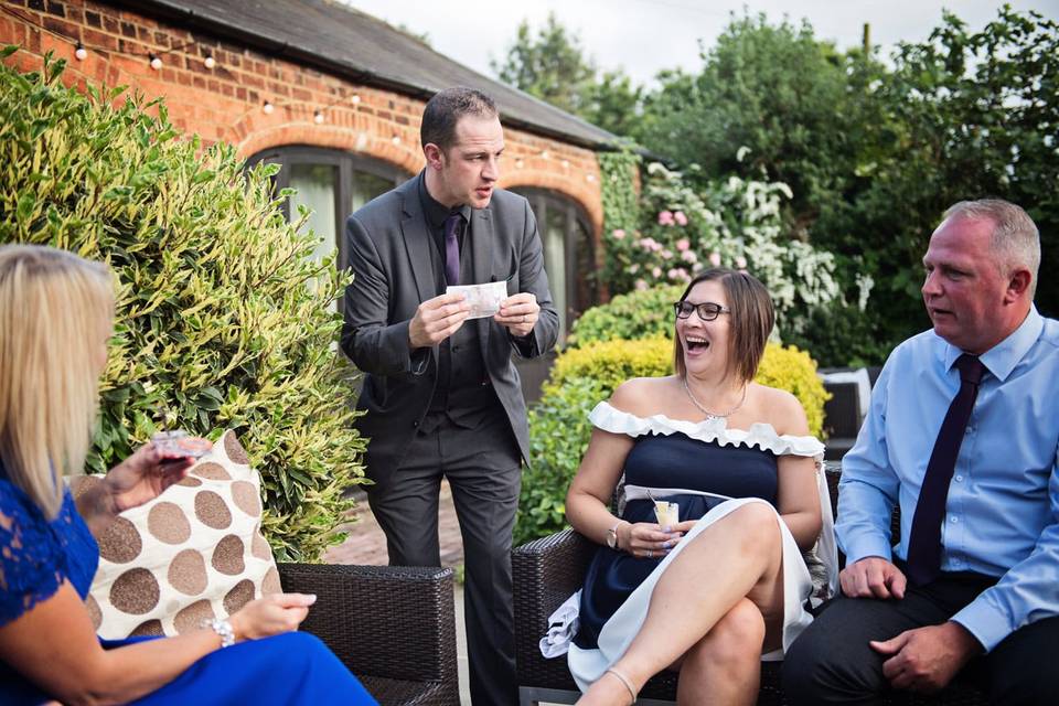 Wedding magician for hire
