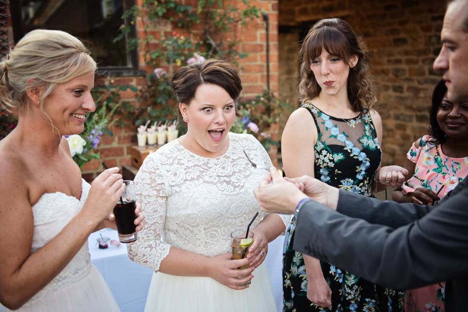 Card magic for the brides