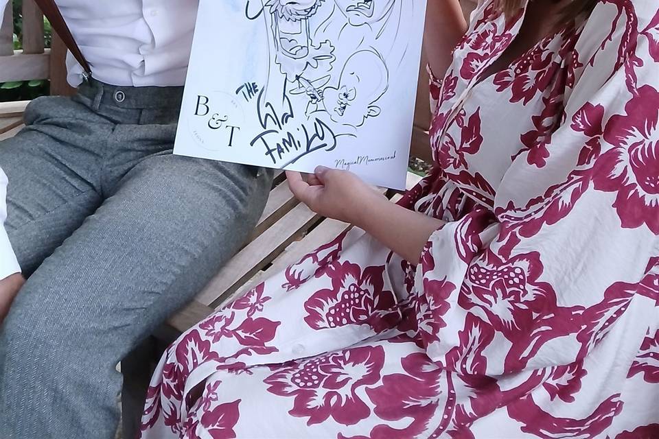 Wedding caricaturist