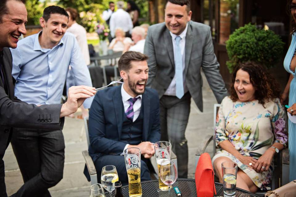 Garden party wedding magic