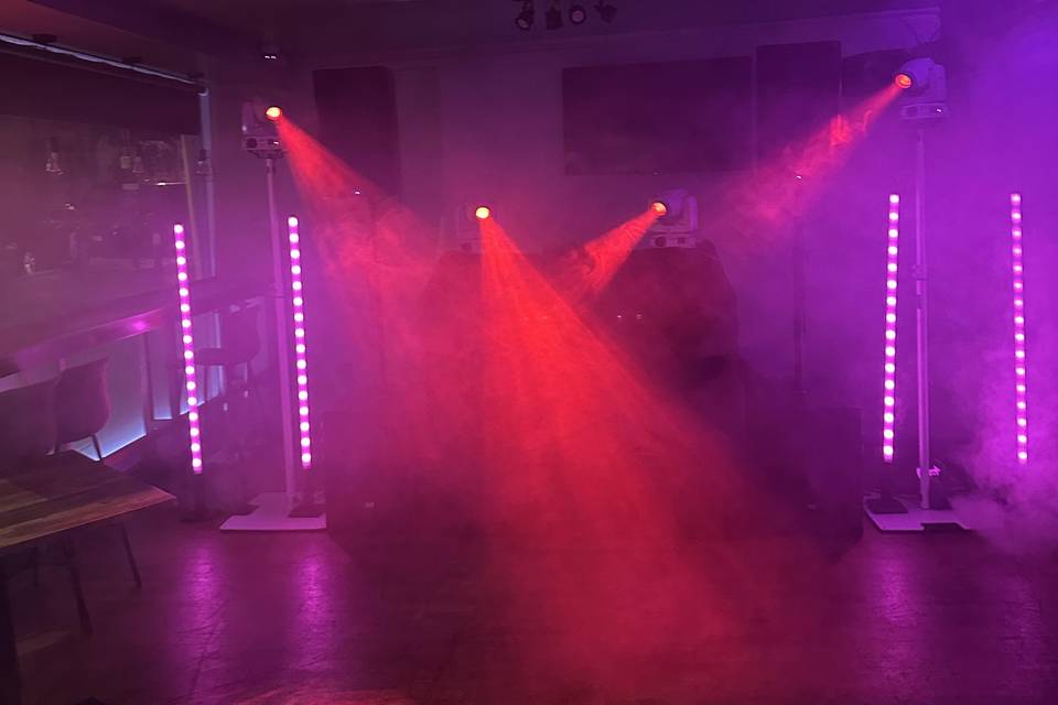 Wedding Setup with haze