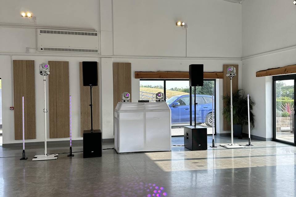 Barn at Pengelly Setup