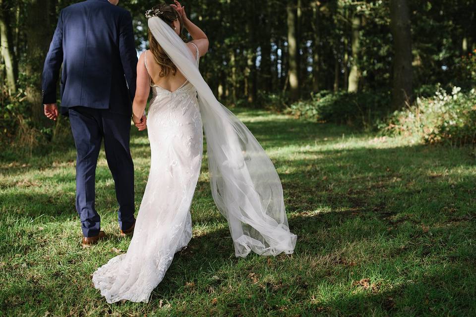 Bride and Groom in the Glade
