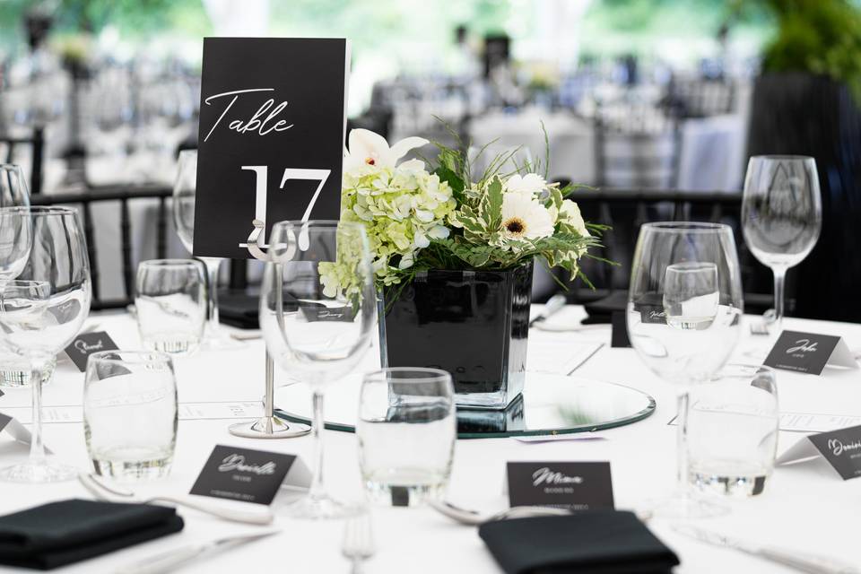 Corporate Dinner Set Up