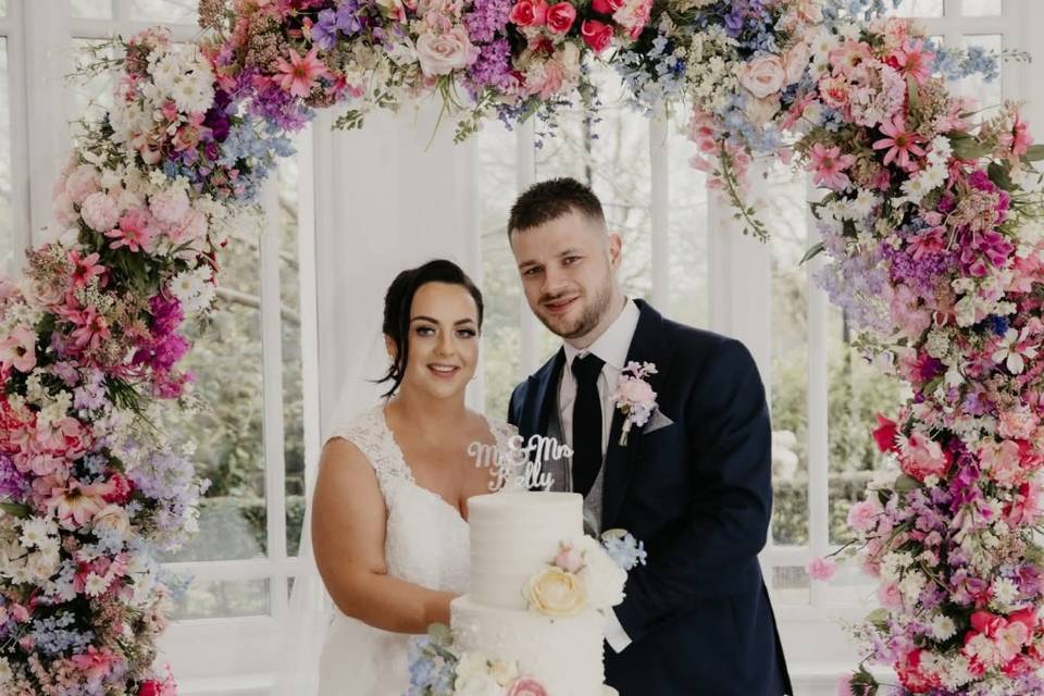Cake backdrop