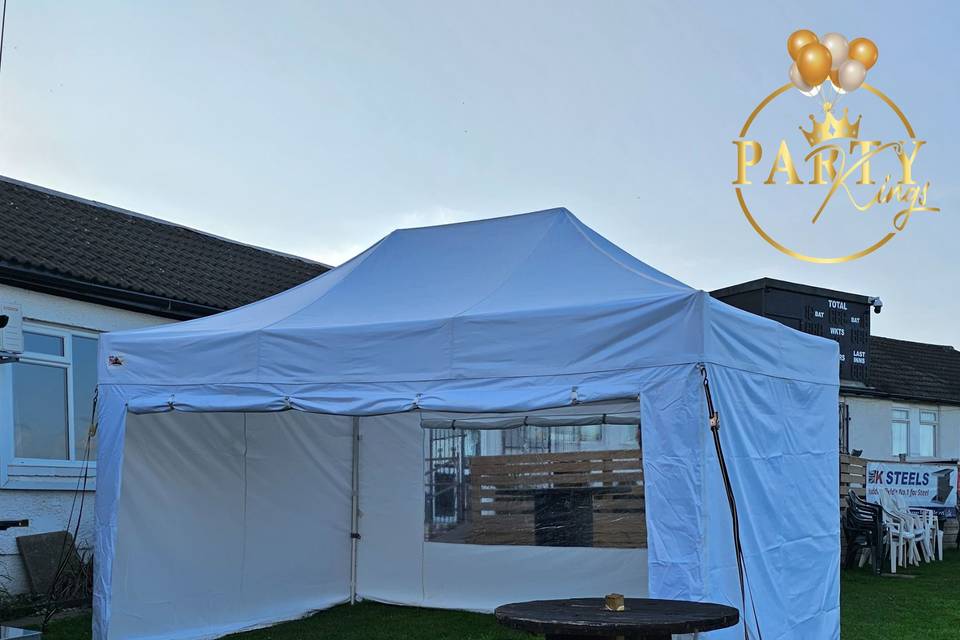 White gazebo hire