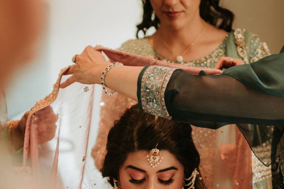 Nimra on her wedding day