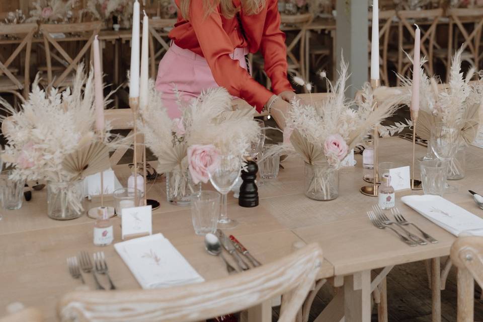 Wedding Planner Table Decor