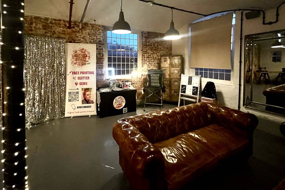 Wedding venue Glitter Studio