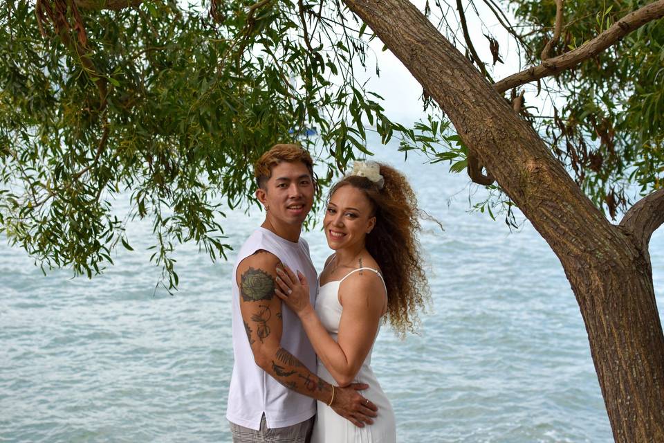 Waterside casual shoot