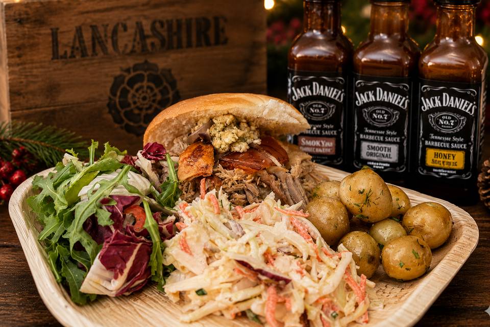 Our Hog Roast With Salad