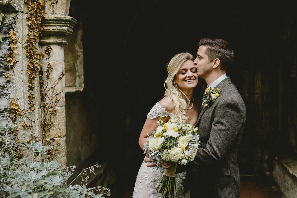 English country church wedding