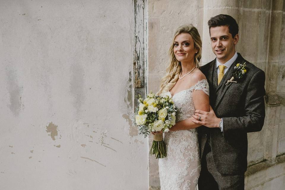 English country church wedding