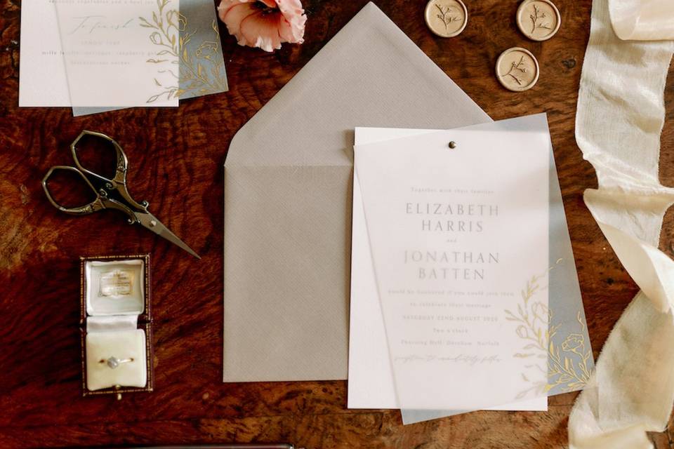 Bespoke stationery suite