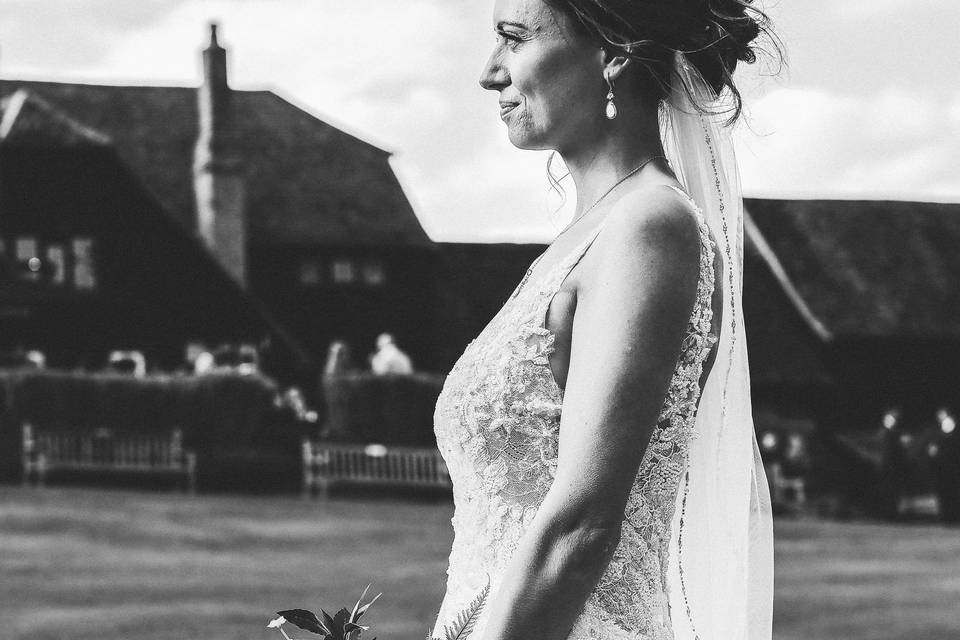 Warren Estate B&W Bride