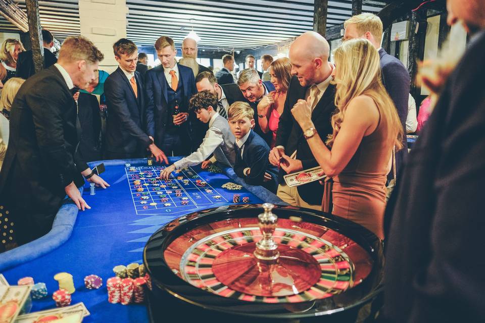 Casino Tables at Warren Estate