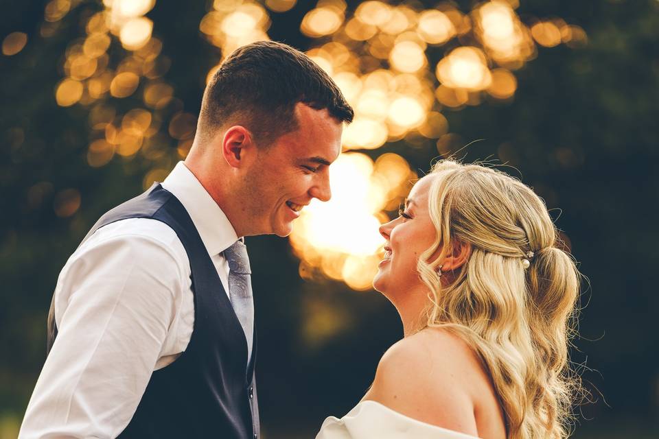 The Fennes Wedding sunset