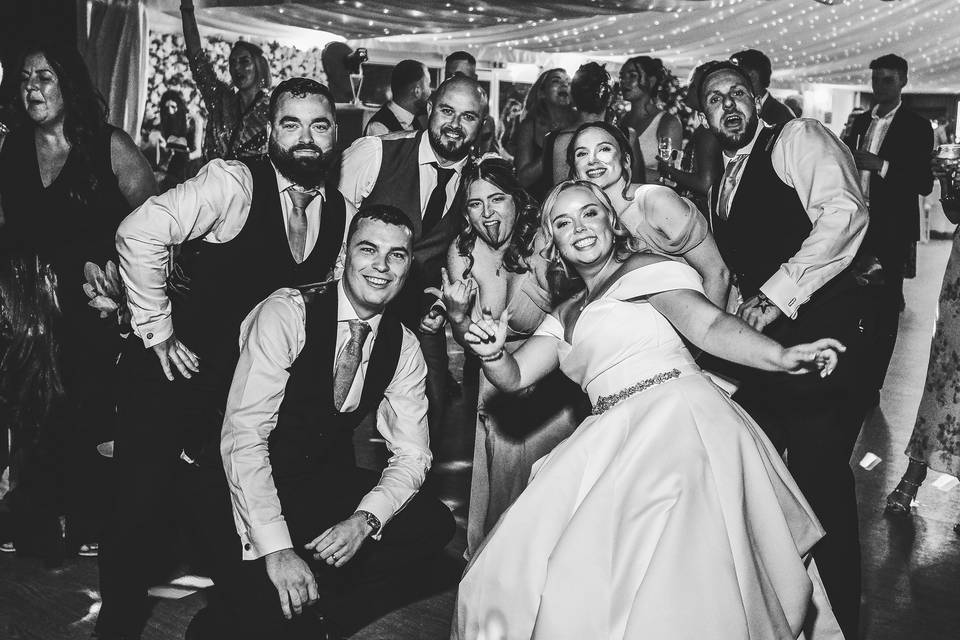 The Fennes party wedding