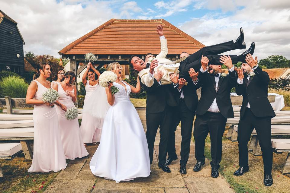 Warren Estate wedding party