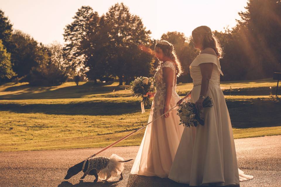 Warren LGBQT+ with dachshund