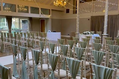 Ceremony in our Oakwood suite