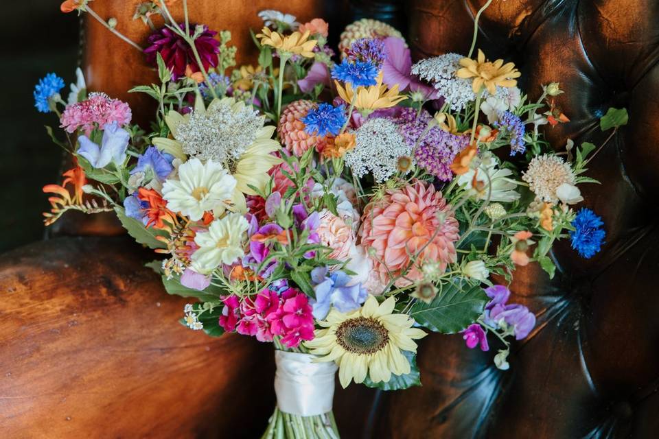 Wild colourful bouquet