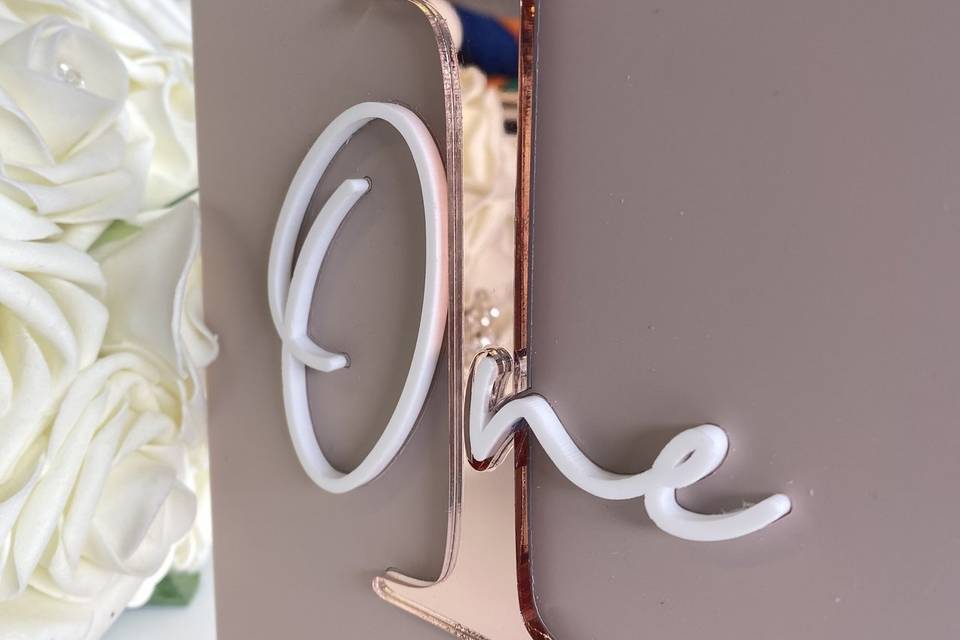 Luxury Acrylic Table Number
