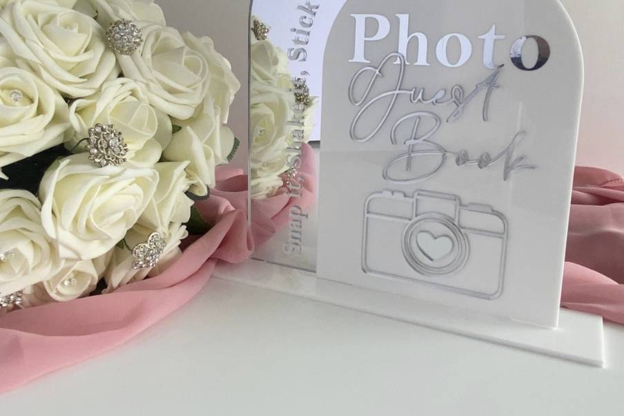 Luxury double layer guestbook