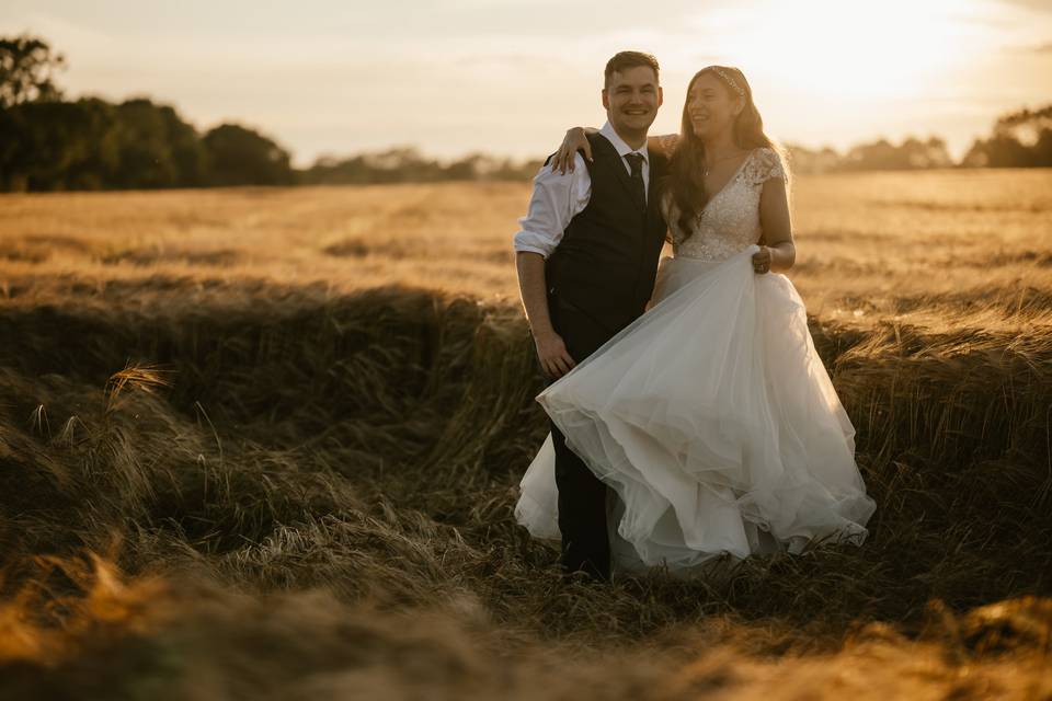 Golden Sunset field