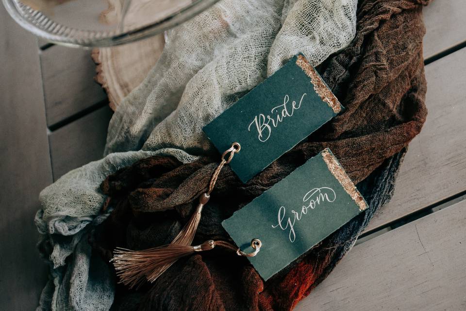 Calligraphy place cards