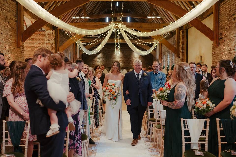 Ceremony with Dad and Bride