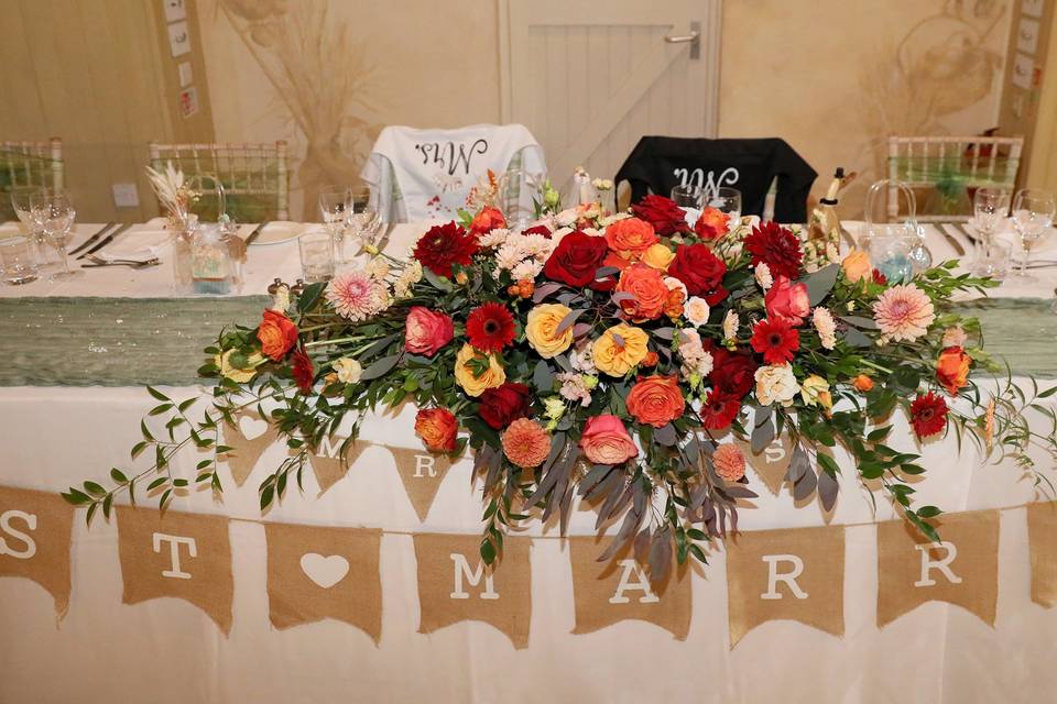 Top table flowers