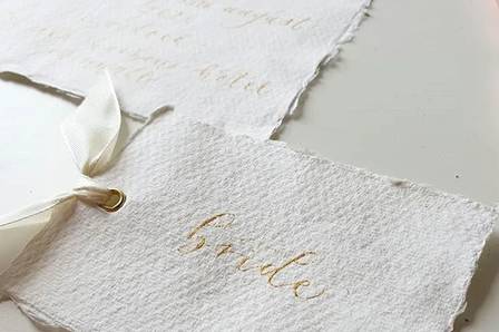 Cotton paper place cards