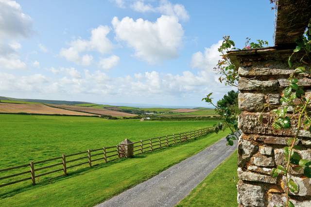 View from the drive out to the
