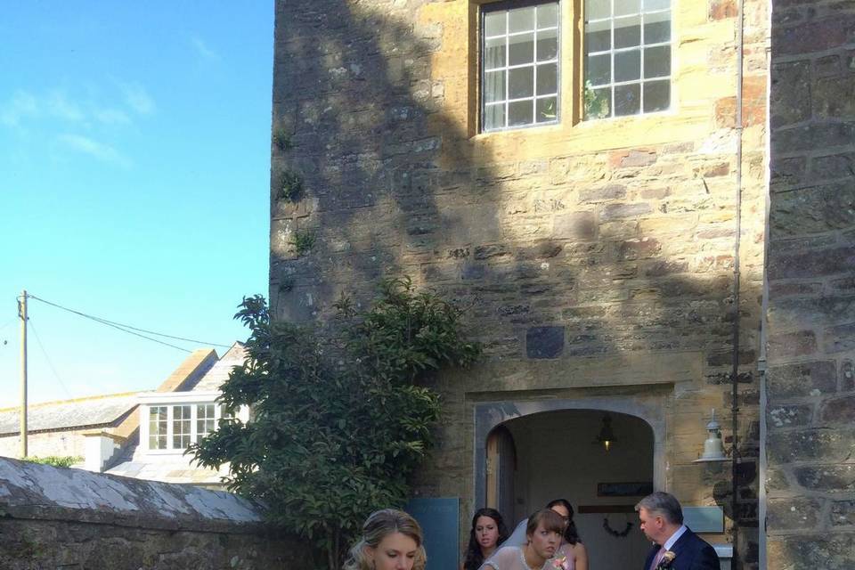 Heading to the ceremony